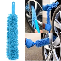 16 inch car microfiber wheel tire rim brush car wash cleaner plastic handle for car wash car cleaning accessories sponges