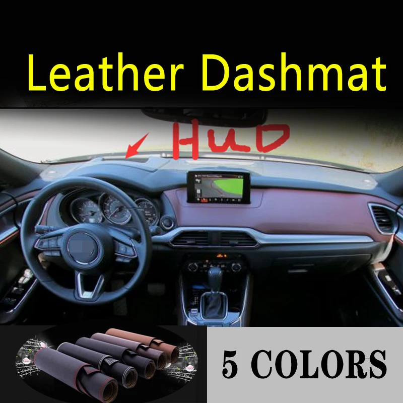 Для Mazda Cx9 Cx 9 G2 2016 2017 2018 2019 2020 2021 кожа приборной панели крышки тире коврик ковер
