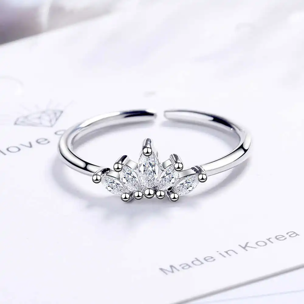 

Mode zircon sterling jewel finger jewelry ring for girls Christmas wedding jz565