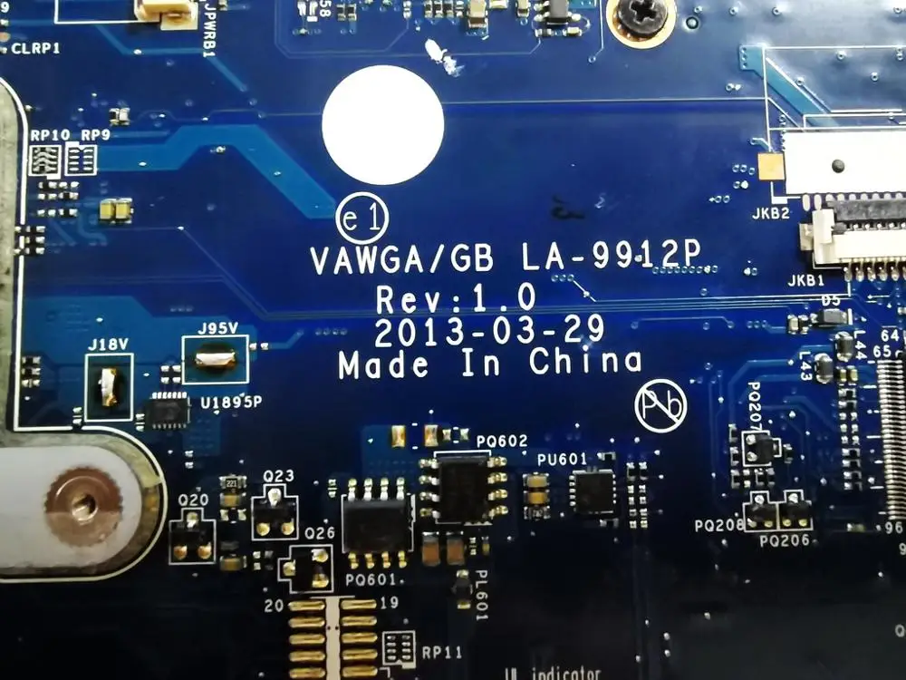 Оригинальный Для Lenovo G505 Материнская плата ноутбука E1-2100 VAWGA LA-9912P испытанное