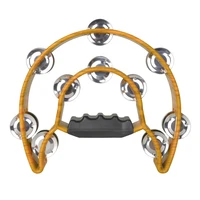 grip tambourine 20 jingles brown great for choirs percussion ensembles birthday parties