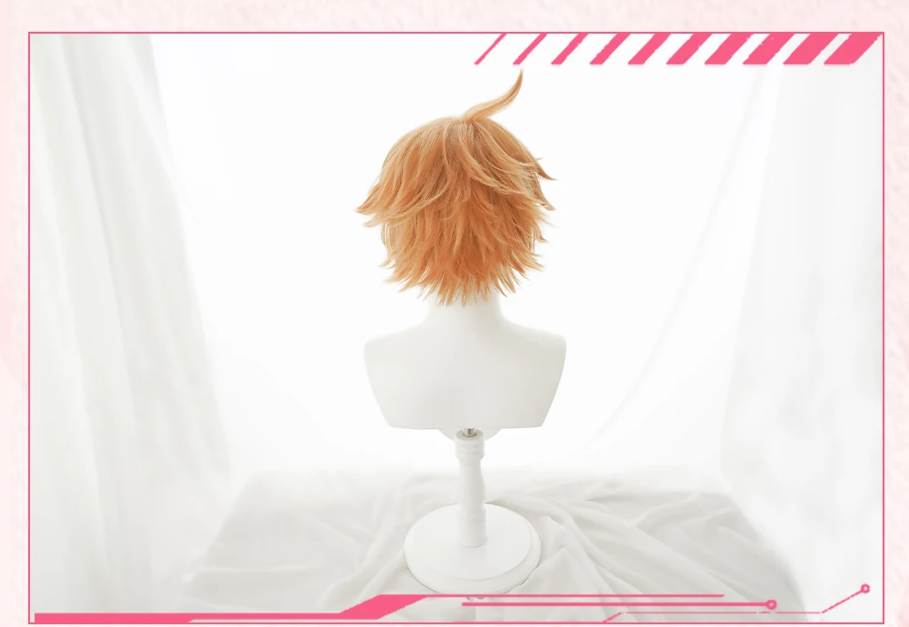 Anihut Tartaglia Childe Cosplay Wig Genshin Impact Orange Heat Resistant Synthetic Hair Halloween -Zentai shop online H9ea30ad258fc4368b38dafbacc698ea7a.jpg