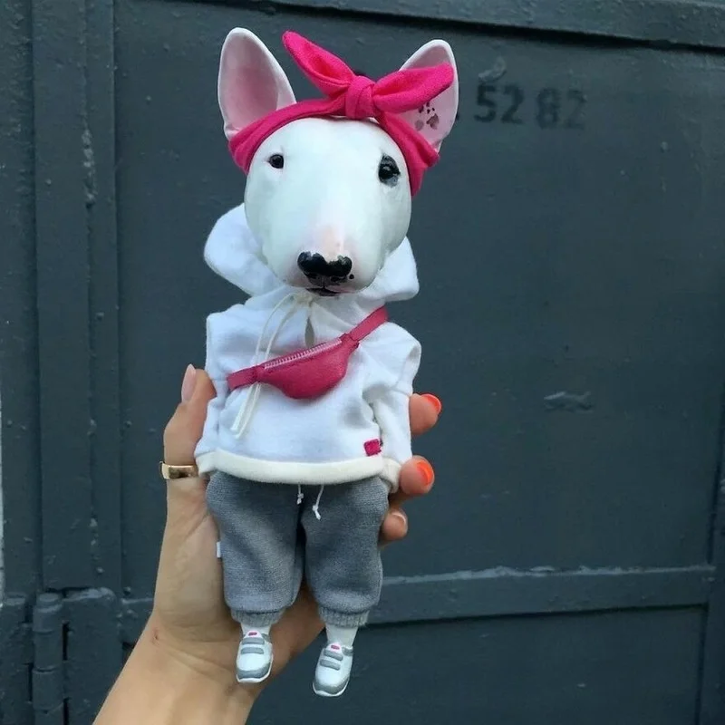 

Standing Puppy Handmade Doll Chihuahua SharPei Dog Status Resin Fashionable Cute Animal Doll Home Christmas Decoratio Figurine