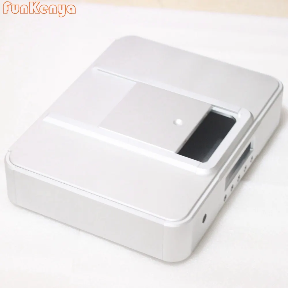 

W430 H80 330 Slid CD Player Aluminum Chassis Turntable Case DIY Audio Music Box Hi End Rear Class Enclosure Silver Shell Cabinet