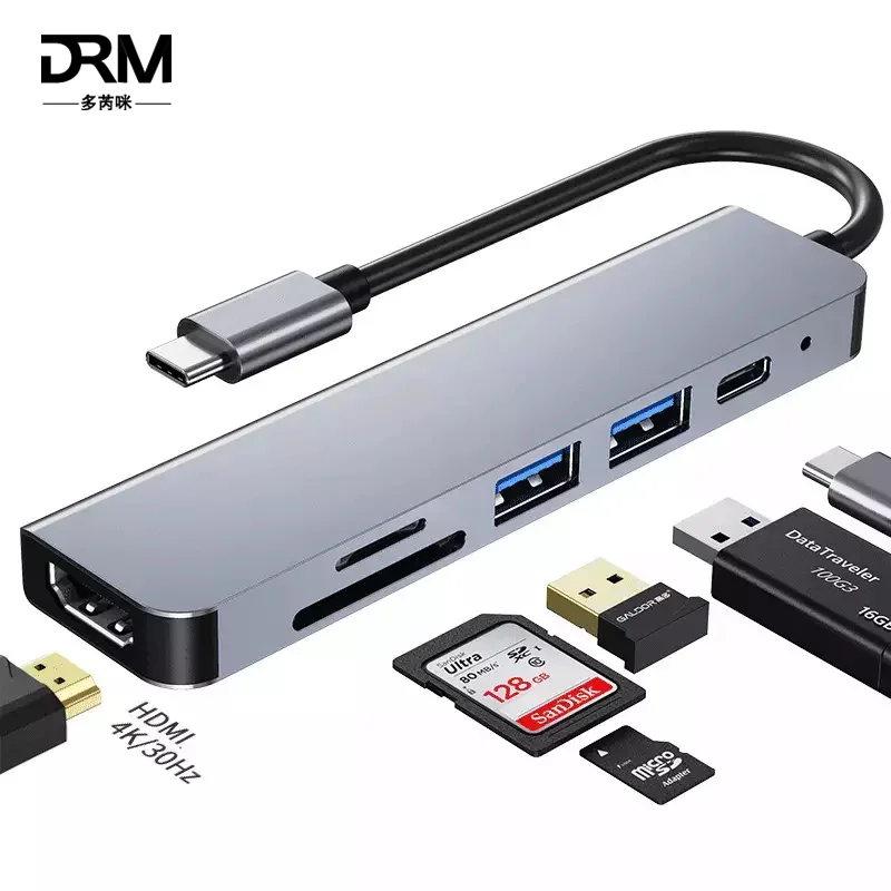 USB 3 0 Type C концентратор HDMI адаптер 4 к Thunderbolt TF Card Reader слот PD для MacBook /Huawei Mate/Mi