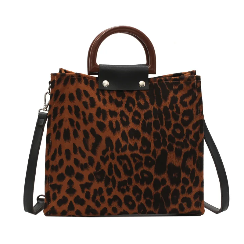 

2020 new fashion leopard print large capacity ladies handbag female causal handbag shoulder bag
