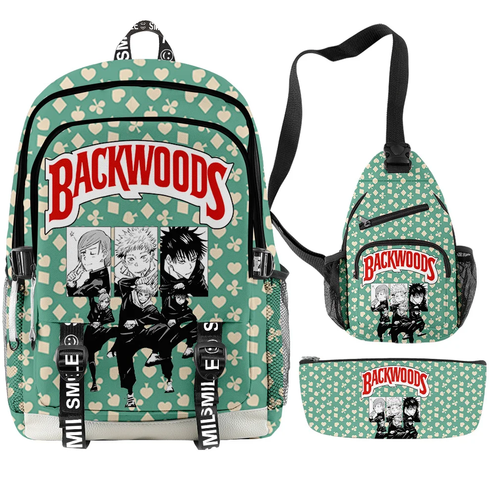 3 шт./компл. рюкзак с объемными рисунками из японского аниме школьный портфель для