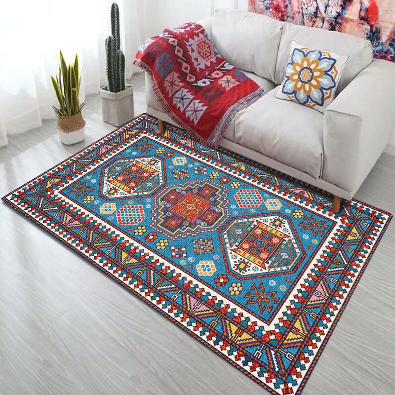 

Ковер в богемном стиле для спальни, ковер в нордическом фольклорном стиле для гостиницы, кровати и завтрака, напольные коврики, коврики для ...