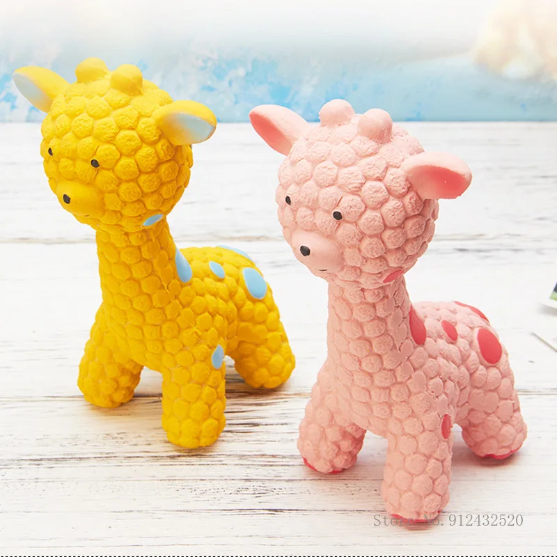 

Dog cat toy cartoon animal shape bite resistant sounding ball labrador large dog corgi puppies puppies molar pet toy
