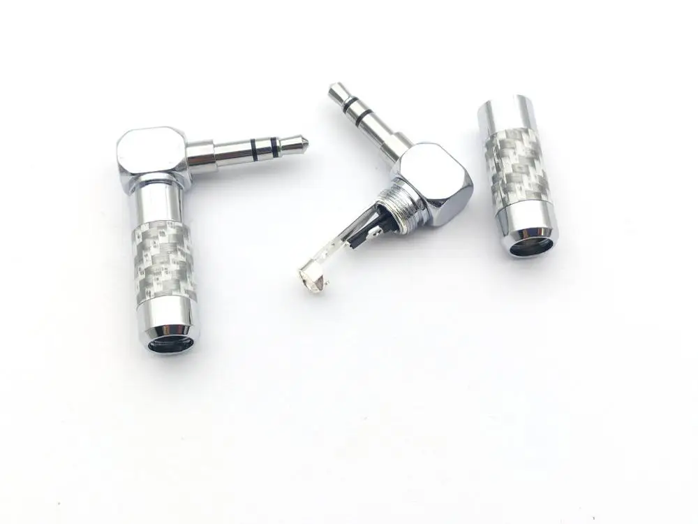 20 шт. коннектор из углеродного волокна с родиевым покрытием и прямоугольным