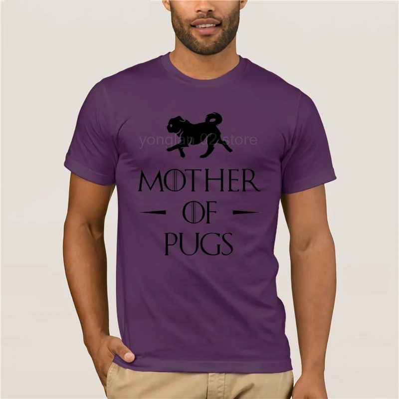 Hipster Cool Mother of Pugs T Shirt Summer fashion men short sleeve funny dog art casual Tops cute boy t shirt |