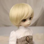 13 14 16 Bjd SD кукла парик высокая температура милые короткие светлые волосы