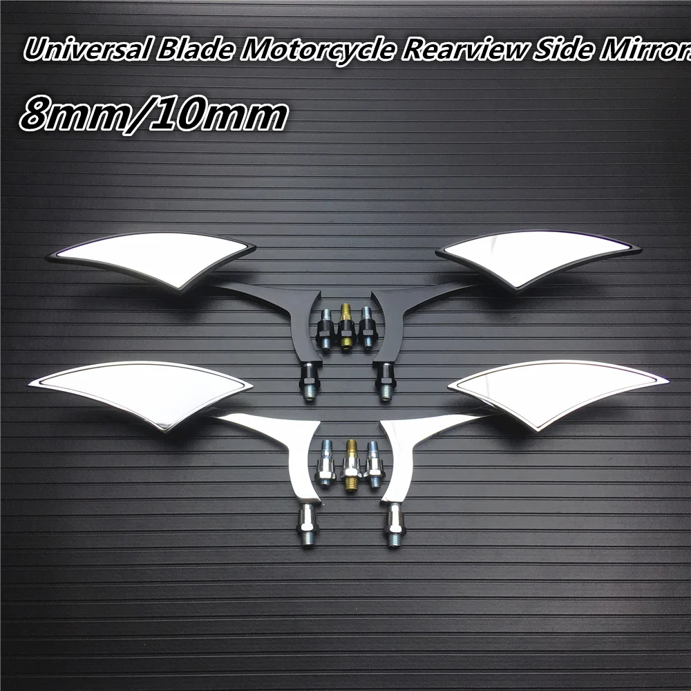 2x Универсальный клинок зеркала заднего вида для мотоцикла Harley Dyna Sportster Softail Touring