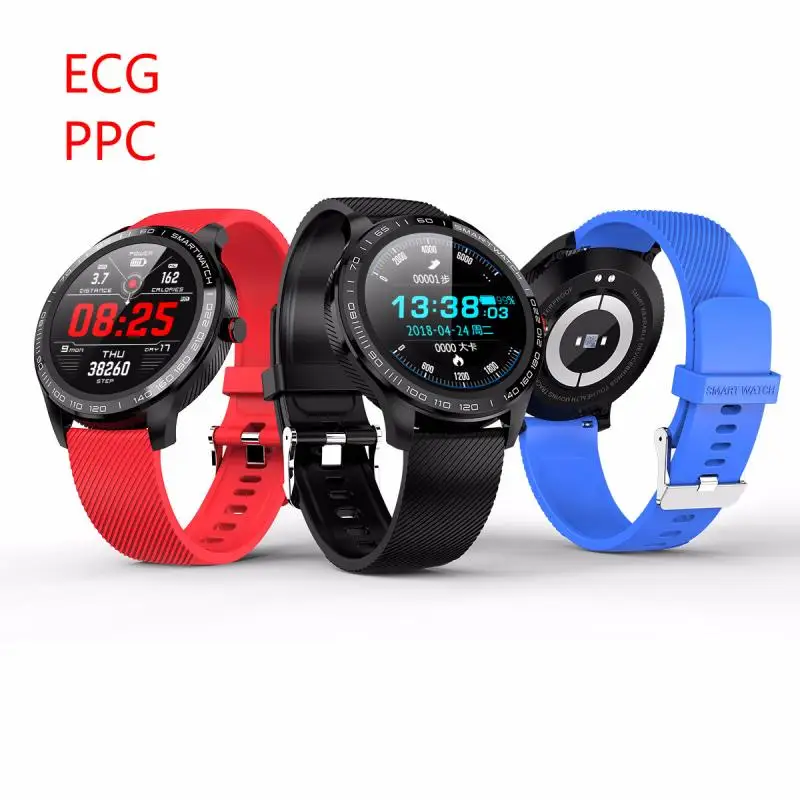 Смарт-часы L9 ECG PPG мужские спортивные с Bluetooth водонепроницаемые IP68 кровяное