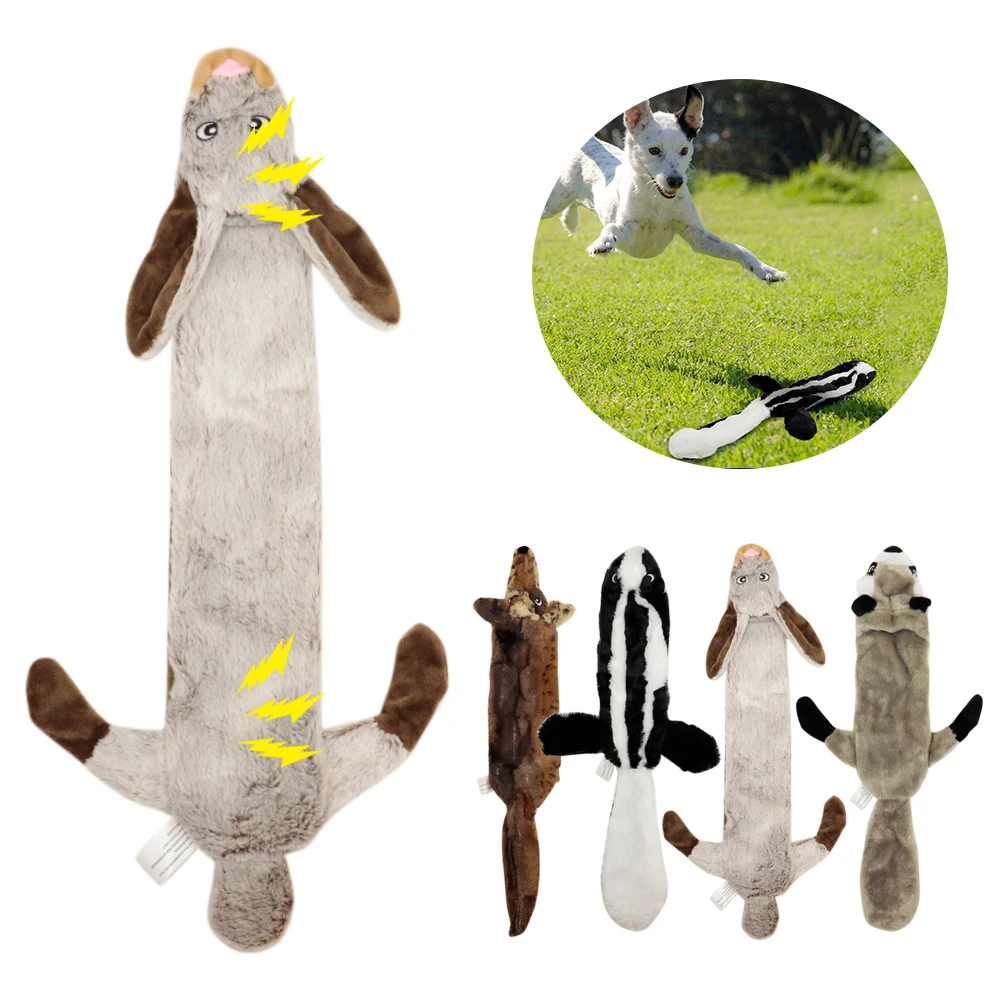 

Dog Pet Plush Toy Funny Interactive Fleece Chew Squeak Toys For Puppy Sounding Pet Toy for Small Medium Dogs Bulldog Chihuahua