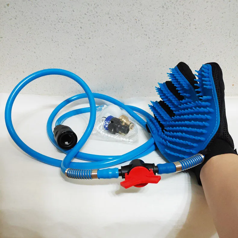 Водяная баня с Массажная щетка для домашних животных собак Душевая насадка