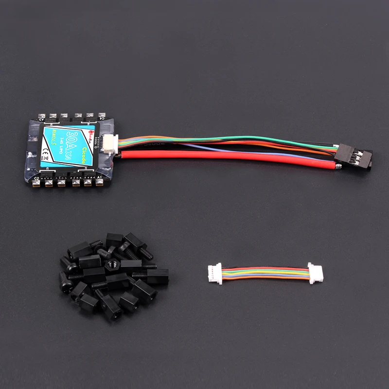 

Запчасти SunriseModel Cicada 30A BLHELIS 3-6S 4 в 1, бесщеточный ESC DSHOT600 30x30 мм, для радиоуправляемого контроллера полета, стека FPV гоночных дронов