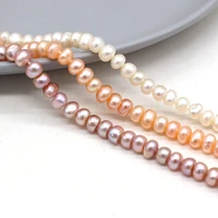 100 natural freshwater pearl beads 5 6mm bread shape punch loose beads for jewelry making diy elegant necklace bracelet 36cm