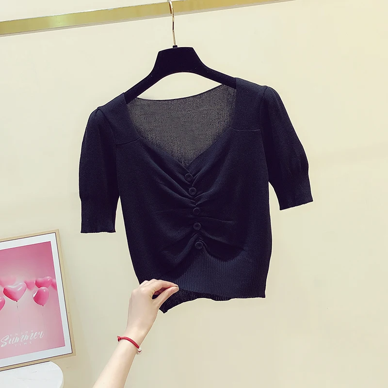 

T Shirt Women 2021 New Planet Print Casual Slim Women Tops T-Shirts Plus black