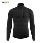 Велосипедные куртки WOSAWE, Мужская зимняя термокуртка для бега, ветрозащитная Светоотражающая ветровка из мягкого материала, велосипедная одежда
