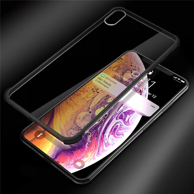 Lovebay простой карамельный цвет чехол для телефона iPhone 11 6 7 8 Plus X XR 11Pro XS Max прозрачный