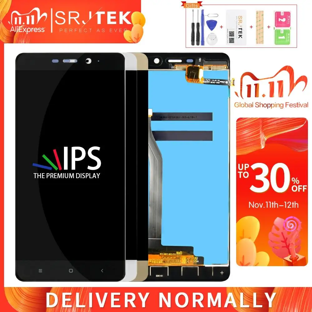 ЖК-дисплей Srjtek для XiaoMi Redmi 4 Pro матричный сенсорный экран дигитайзер полная сборка