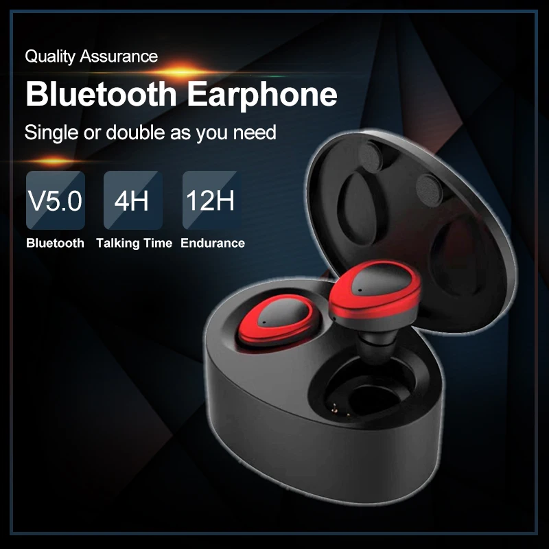 TWS беспроводные наушники 3D стерео мини Bluetooth 5 0 с микрофоном спортивные