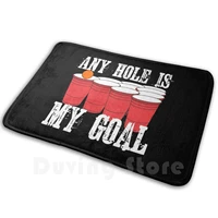 any hole is my goal carpet mat rug cushion soft non slip beer drinking beer pong beirut king queen games college student