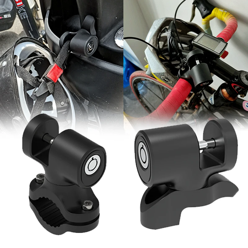 

Motorcycle Bicycle Helmet Lock Hook Anti-Theft Electric Bike Luggage Hook Locks Universal Safety Lock Cycling Accessories