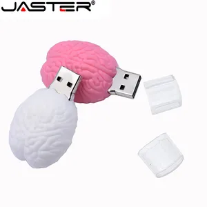 Флэш-накопитель JASTER Модный Usb флэш-накопитель 64 ГБ, 32 ГБ, 16 ГБ, 8 ГБ, 4 Гб, мультяшная модель мозга, милый Usb-накопитель, карта памяти с реальной емкостью, Usb-ключ