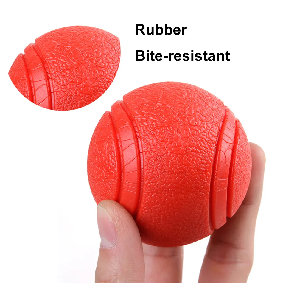 

Durable Bite Resistant Dog Toy Ball Rubber Indestructible Chew Toy For Small Large Dog Interactive Train Play Game Pet Product