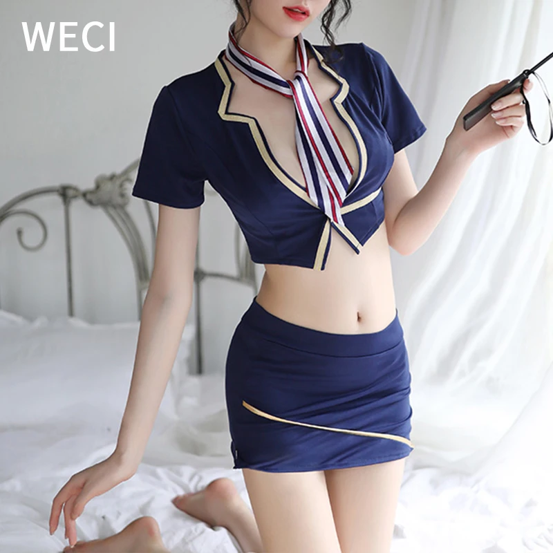 WECI стюардесса костюм пилота или в Корейском стиле форма секретаря ролевые игры