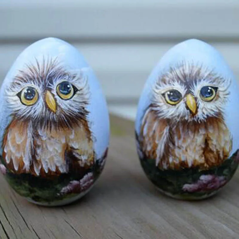 

6m 12Pc Large Wooden Eggs Shape Diy Unfinished Wood Egg Handmade Bottom Wooden Teething Toys Nurse Gifts Baby Teether