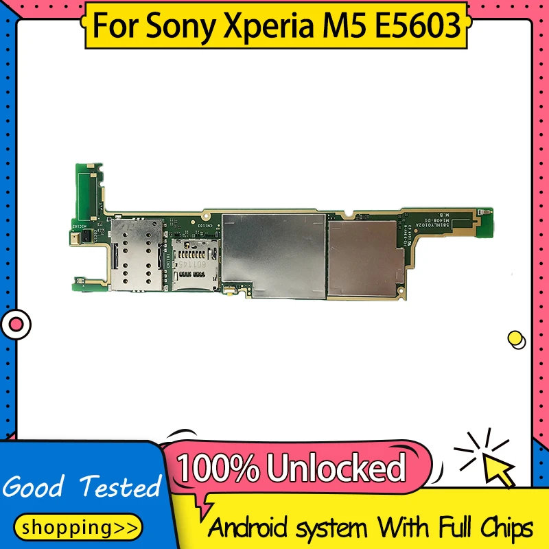 100% разблокированная разборная материнская плата для Sony Xperia M5 E5603 с полными
