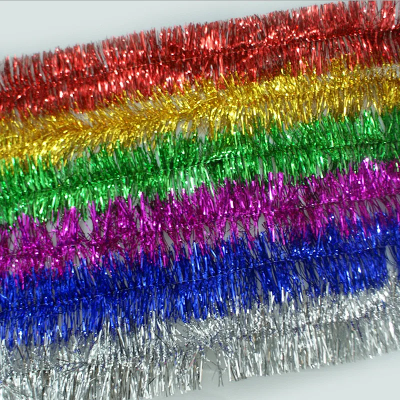 2 м Рождественская елка Праздничная мишура розового цвета зеленый цвет