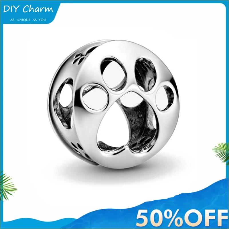 925 пробы серебряные металлические бусины след Шарм ель оригинал соответственные