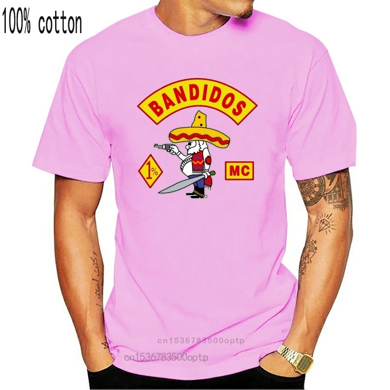 

Новинка Bandidos Mc Support Worldwide Sylb One Percenter Biker 1% черная футболка 011272
