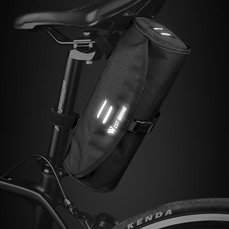 

Bike Front Tube Bag Waterproof 2L Big Capacity Cycling Bags Portable MTB Road Bags Reflective Shoulder Bag Bicycle Accessories