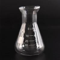 1pcs 50ml glass flask transparent lab conical flask laboratory chemical educational equipment