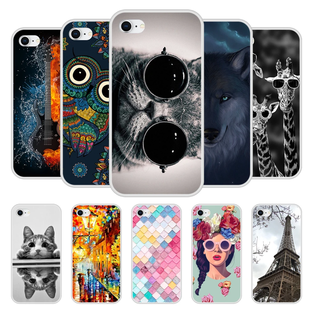 Чехол для Apple iPhone 8 мягкий силиконовый чехол из ТПУ с шикарным рисунком iPhone8 чехлы