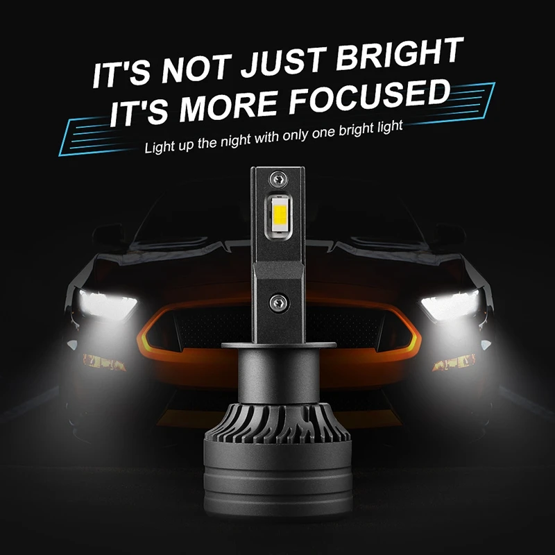 

Led Headlight Bulbs 60W 10000 Lm Super Bright Led Headlights Kit 6000K Cool White Ip68 Waterproof 1 Pair