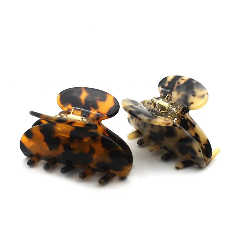 

2,6 дюймовые заколки для волос в форме банана, классические заколки для волос в виде черепаховой черепахи, модные аксессуары для женщин и дев...