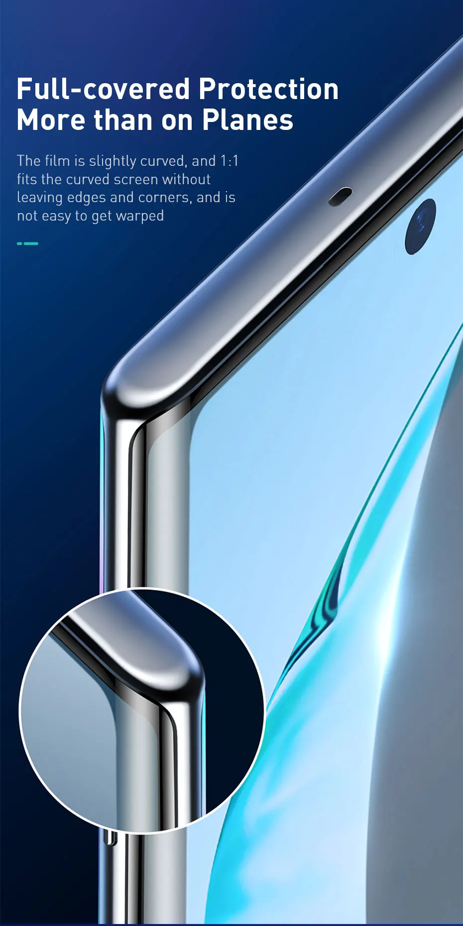 Baseus 2 шт протектор экрана для samsung Galaxy Note 10 Plus PET пленка 0,15 мм полное покрытие Передняя защитная пленка для Note 10 стекло