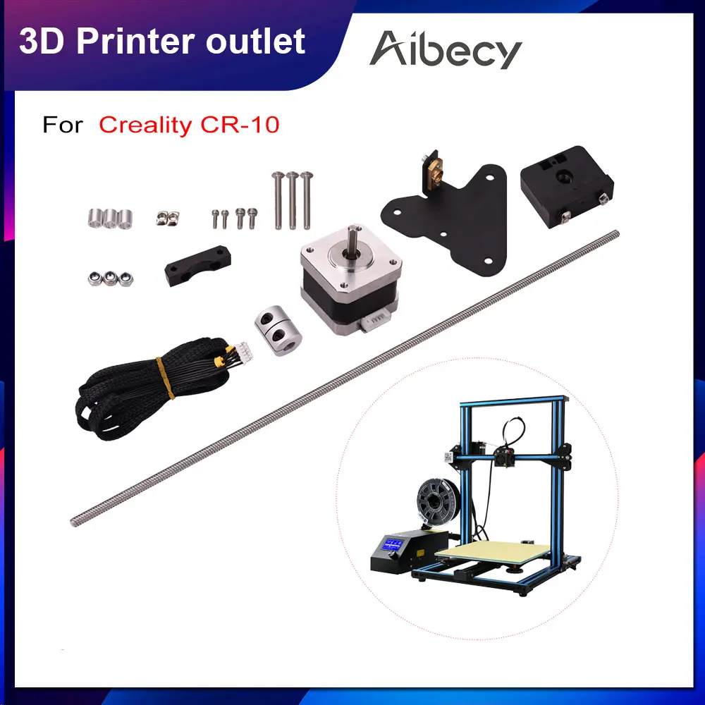 Aibecy 3D принтеры аксессуары для ванной комнаты двойной Z оси винт подачи тяга с
