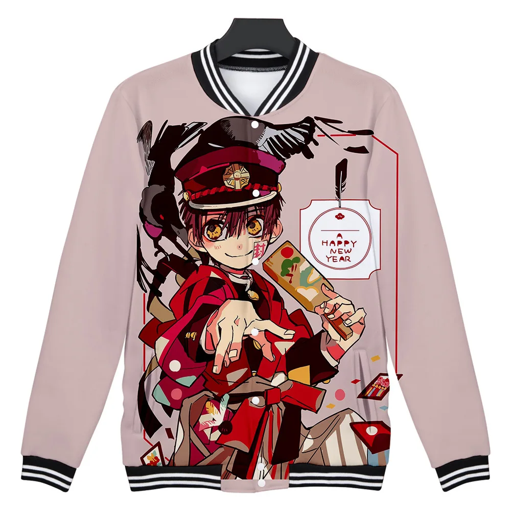 

Anime Toilet Bound Hanako Kun Baseball Jacket Men Bomber Jacket Nene Yashiro Yugi Amane Baseball Uniform Outwear Cosplay Costume