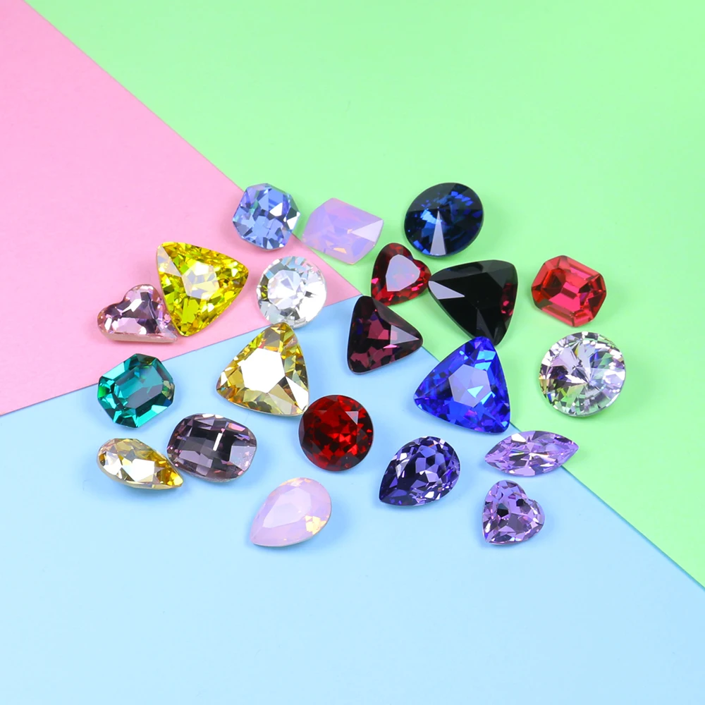 Стразы для стразы блестящие случайный размер 10-15 мм 20 шт. | Дом и сад