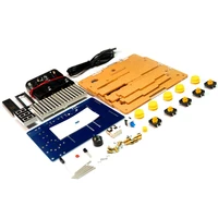 diy game kit pcb electronic soldering training kit support retro tetrissnakeplaneracing games with acrylic case