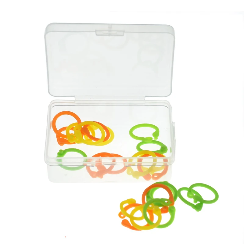 Силиконовые маркеры для вязания с коробкой 24 шт./компл.|Швейные инструменты и