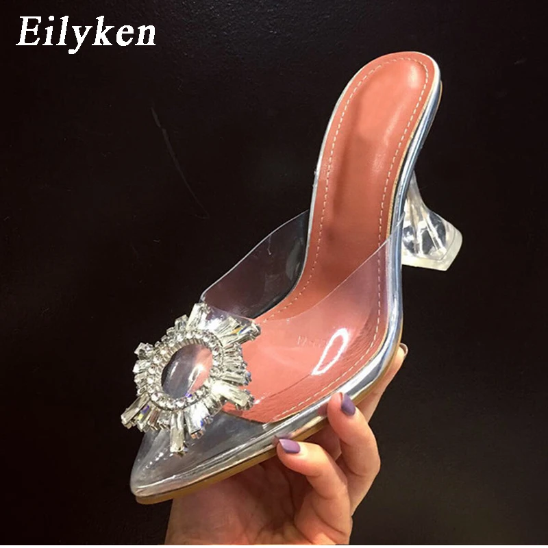 Eilyken женские туфли-лодочки из ПВХ прозрачная Хрустальная чашка на каблуке Летняя