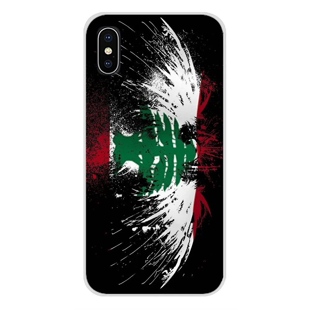 For Apple iPhone X XR XS 11Pro MAX 4S 5S 5C SE 6S 7 8 Plus ipod touch 5 6 Lebanese Lebanon Flag Accessories Phone Shell Covers | Мобильные